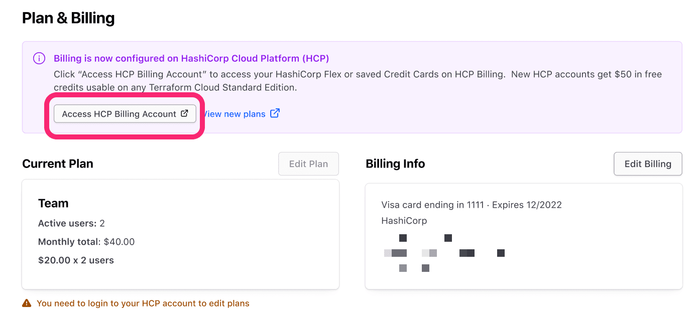 Prompt for user to link their HCP Terraform account to an HCP account