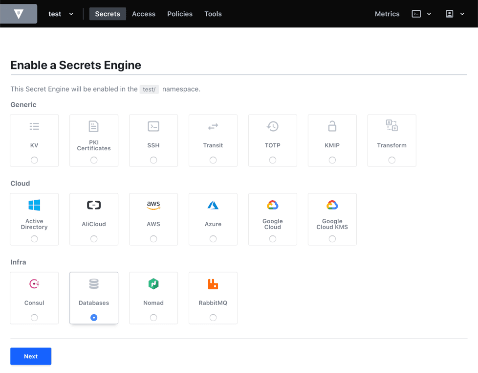 Enabling database